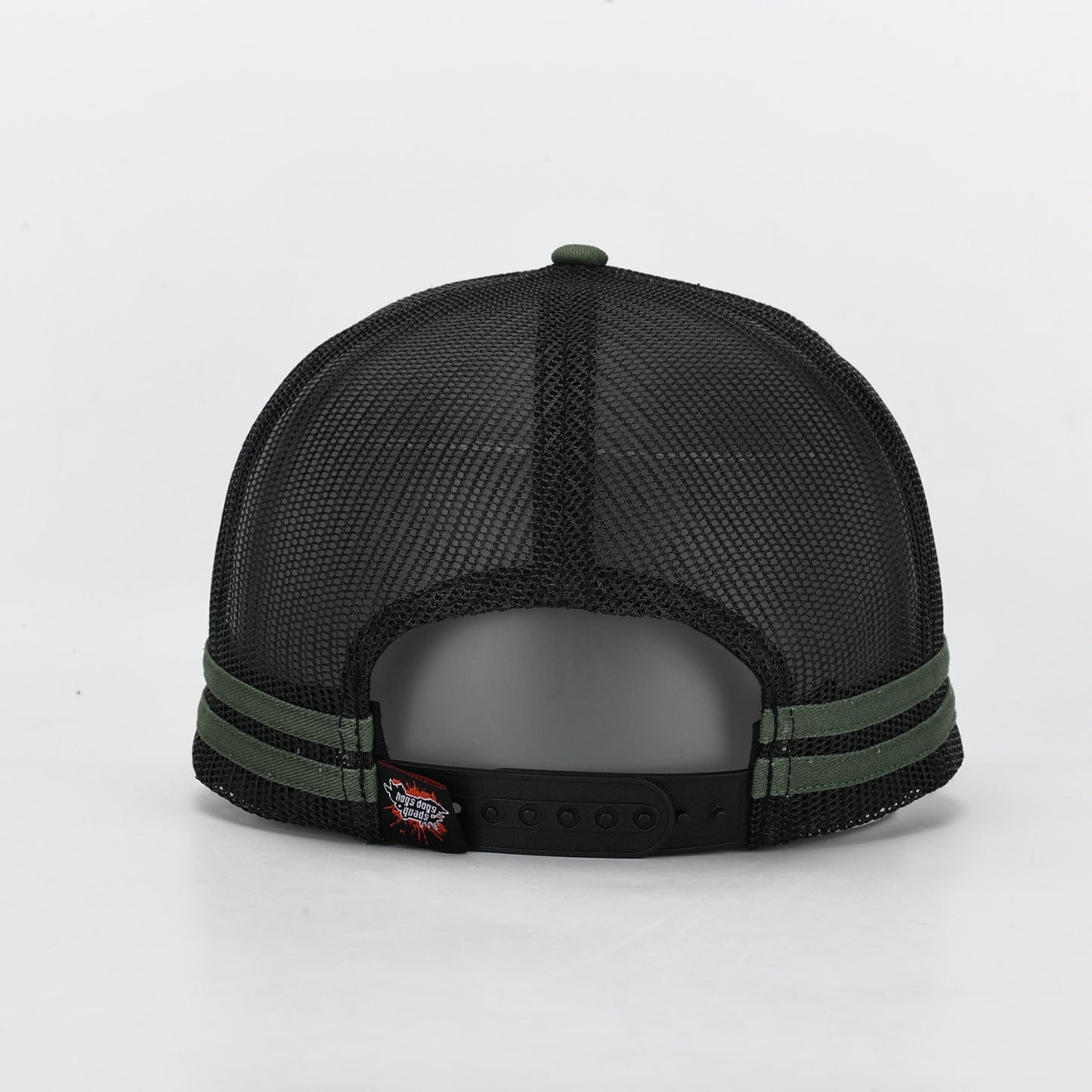Truckers Hat- Pig Dog Leather Patch - Hogs Dogs Quads Shop
