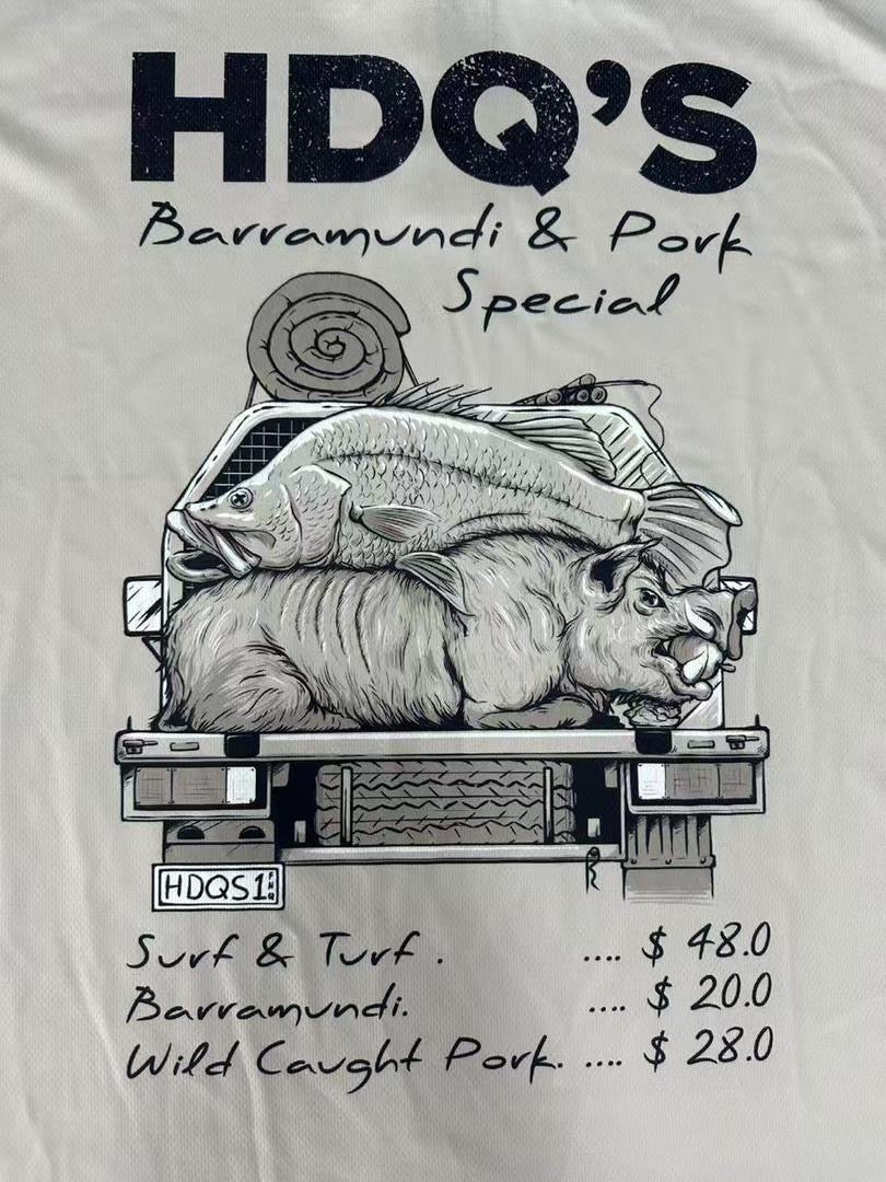 🔥NEW🔥 Long Sleeve Shirt - Surf & Turf! - Hogs Dogs Quads Shop