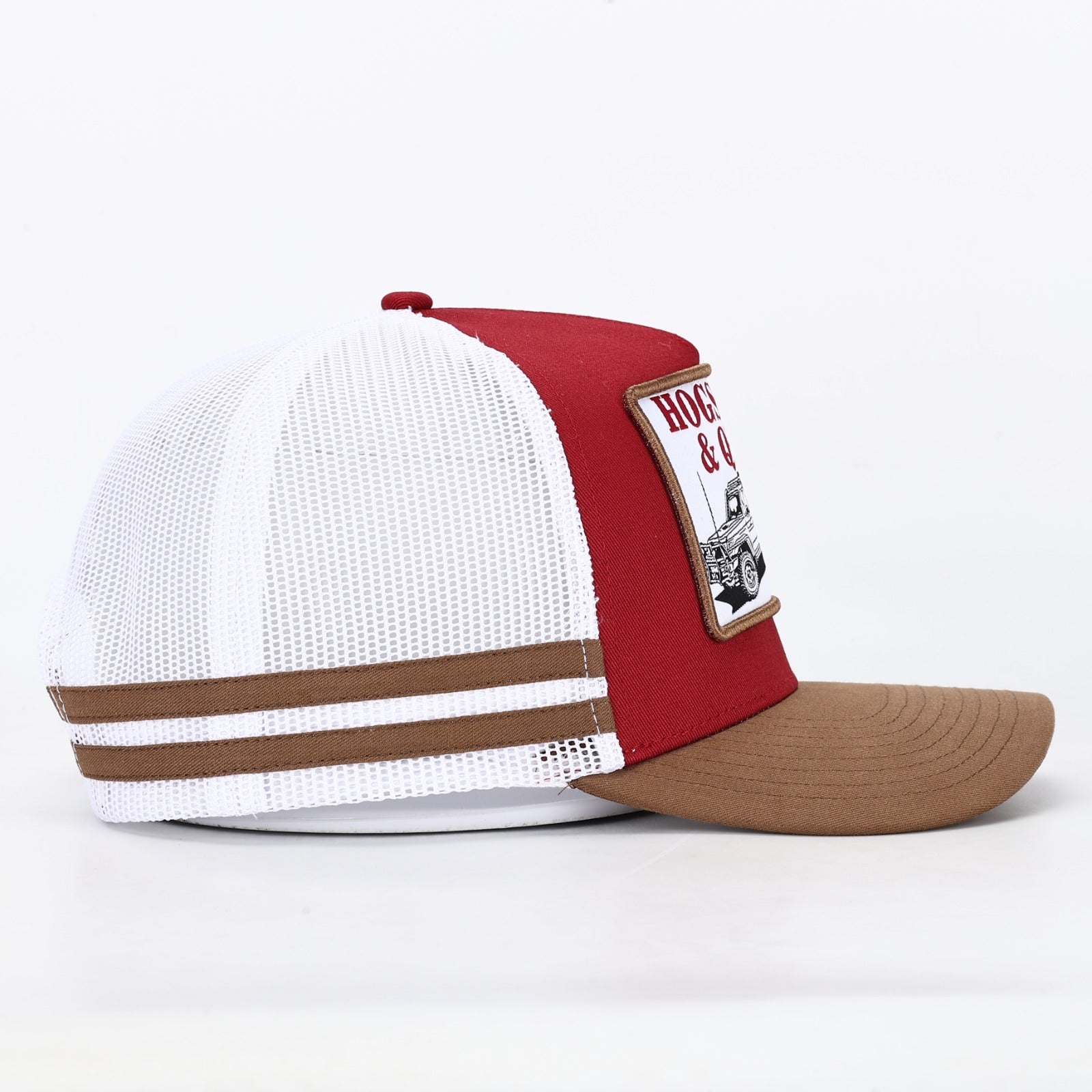 Truckers Hat- HDQ CRUISER RIG Red - Hogs Dogs Quads Shop