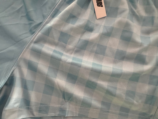 NEW Gingham Footy Shorts - WITH POCKETS - Hogs Dogs Quads Shop