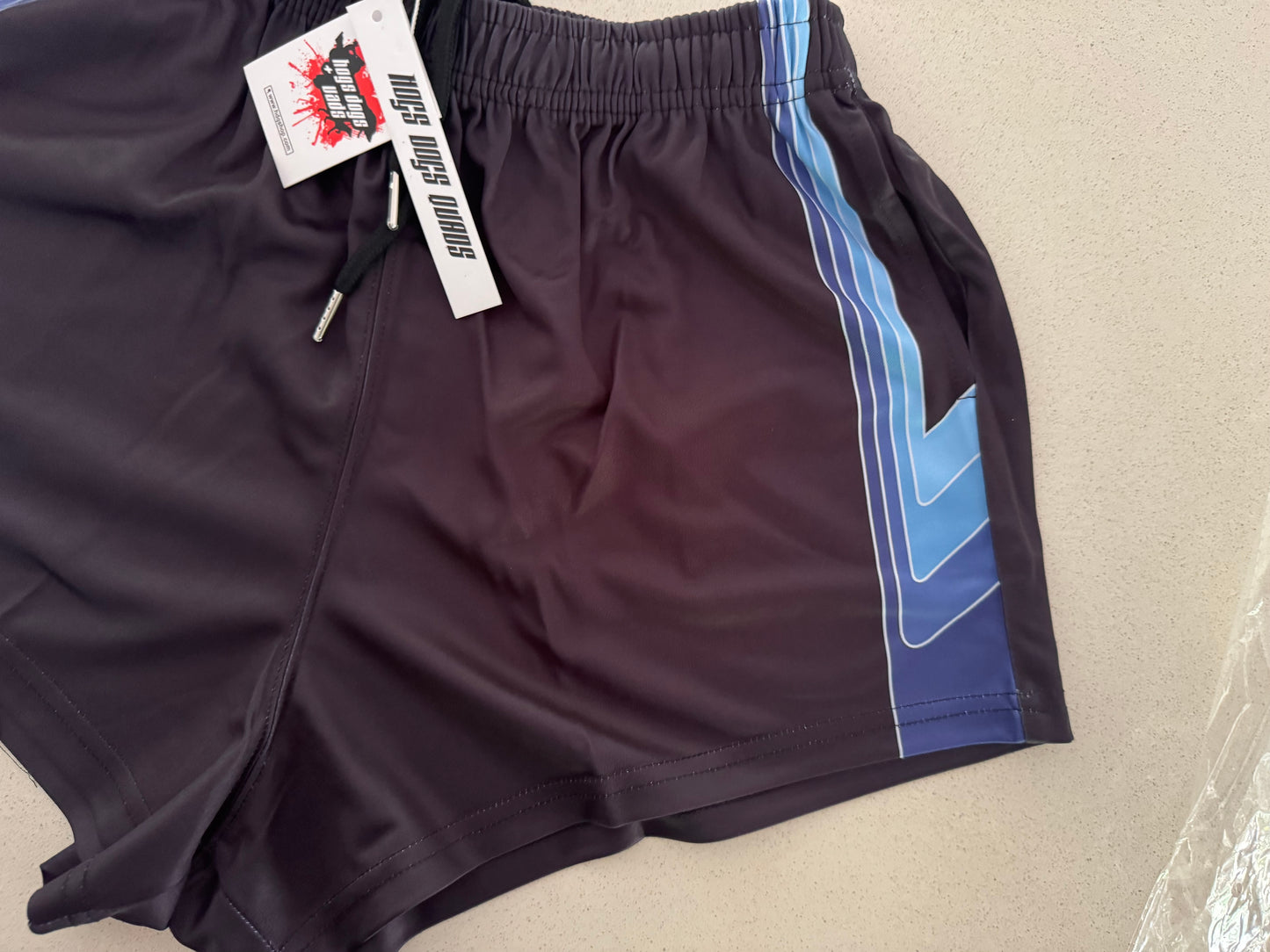 🔥NEW🔥 Black Cruiser Country Footy Shorts - WITH POCKETS - Hogs Dogs Quads Shop