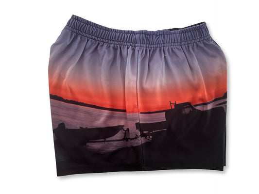 🔥NEW🔥 Cruiser Tinny Photo Footy Shorts - WITH POCKETS - Hogs Dogs Quads Shop