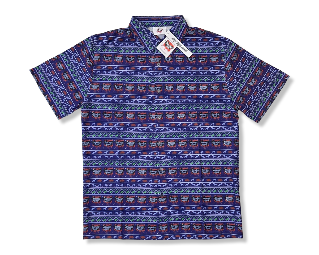 Blue Christmas PARTY SHIRT - Hogs Dogs Quads Shop