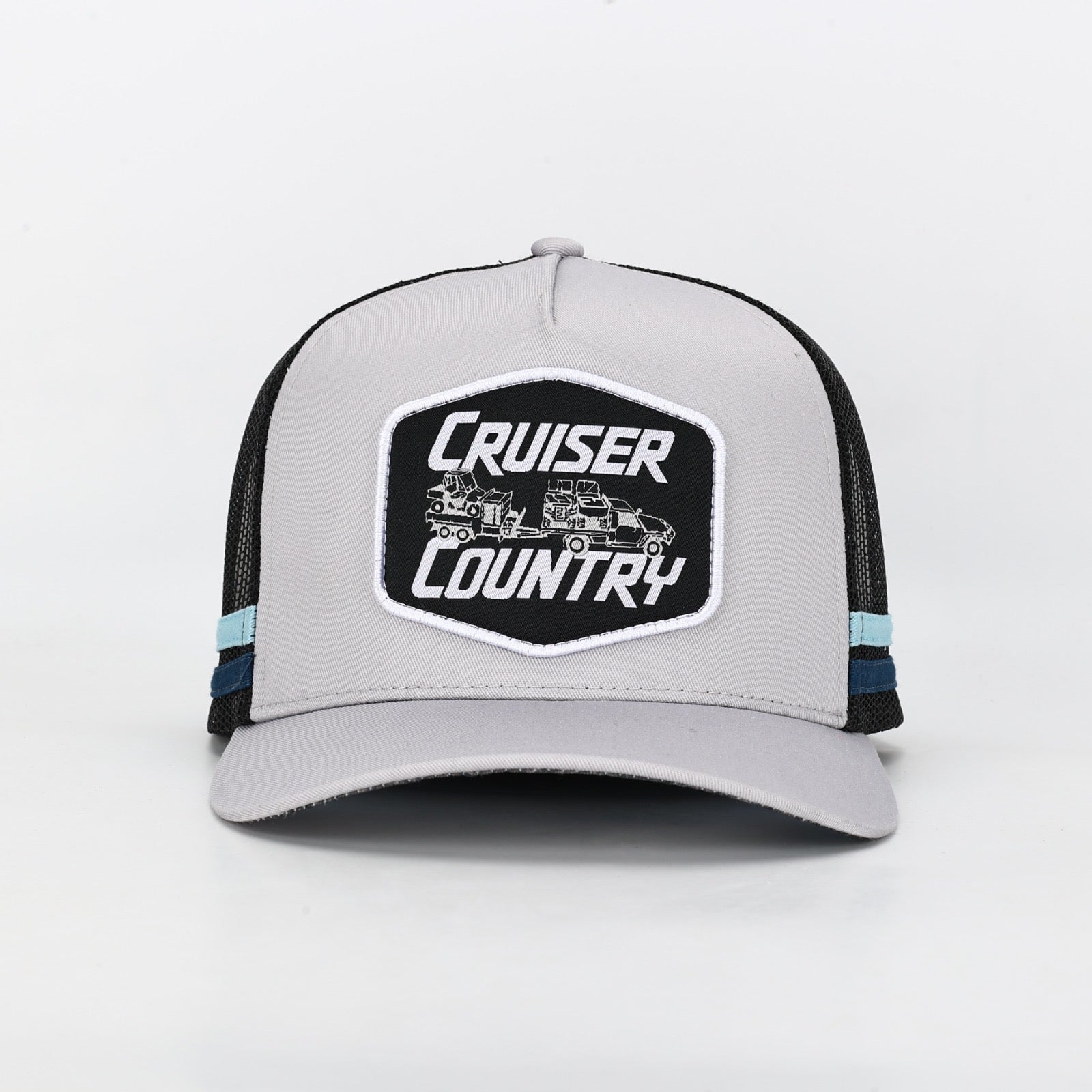 Truckers Hat- Cruiser Country Grey - Hogs Dogs Quads Shop