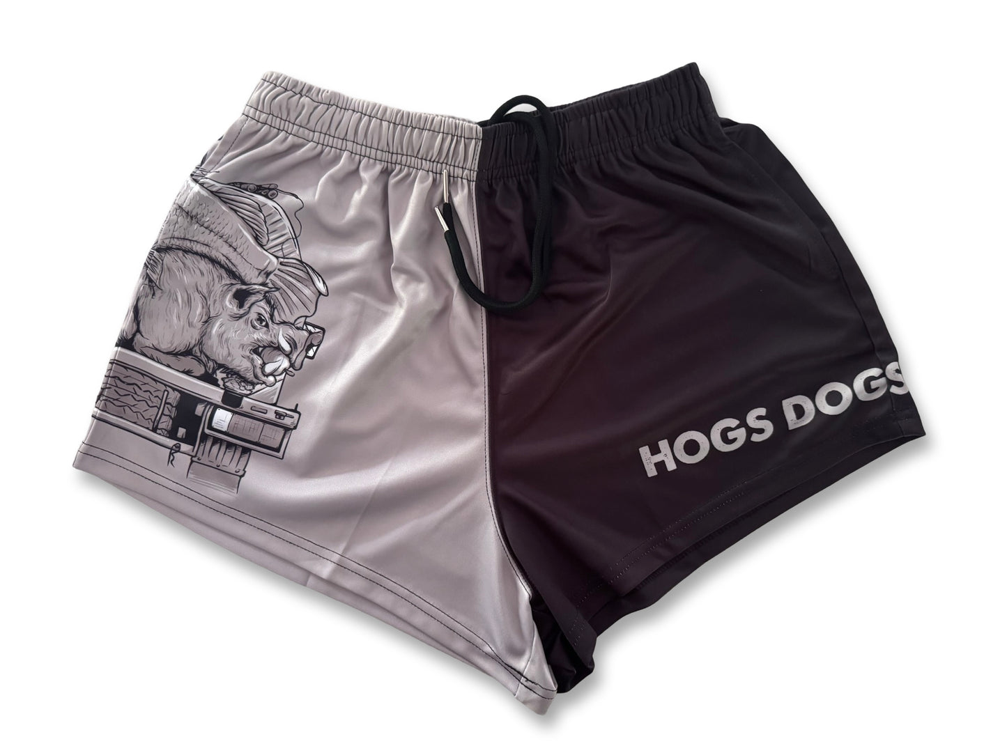 🔥NEW🔥 Footy Shorts (With Pockets) - Surf & Turf - Hogs Dogs Quads Shop