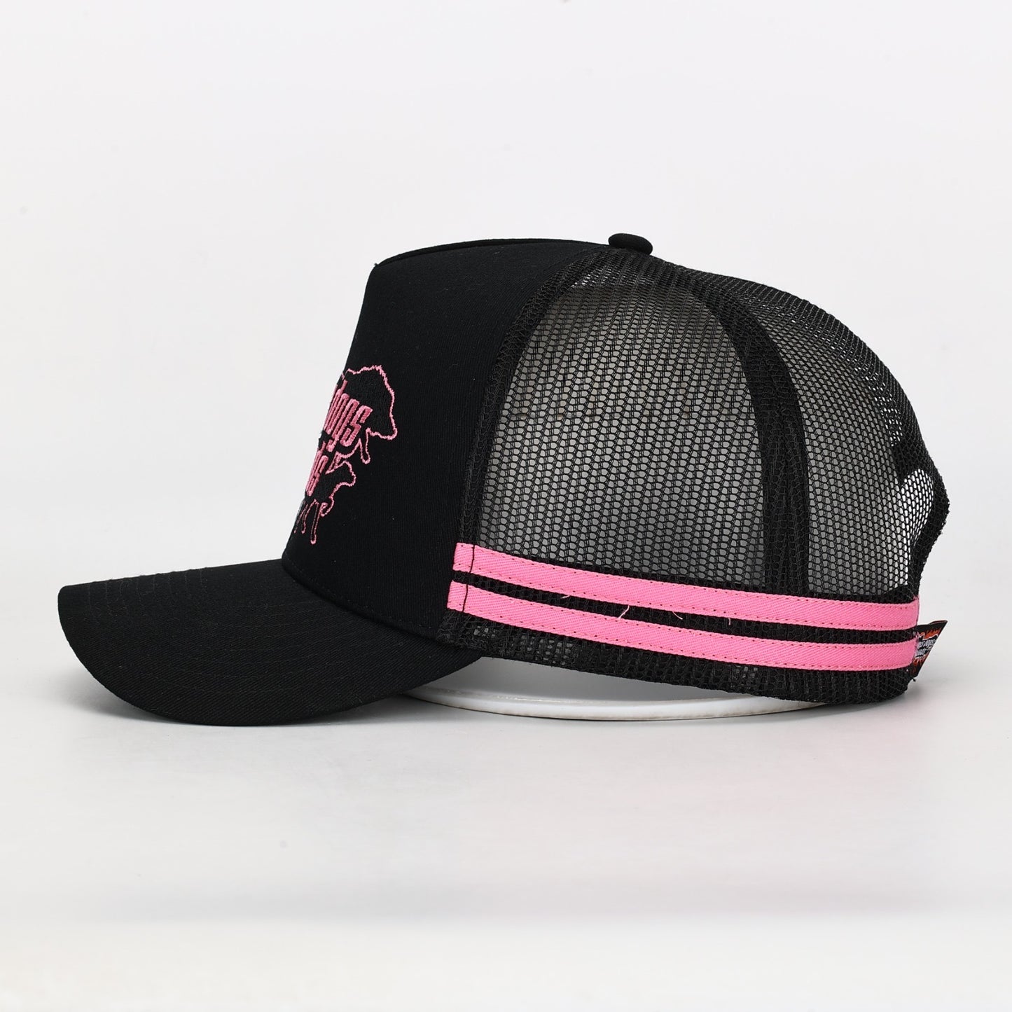 Truckers Hat- HDQ Pink - Hogs Dogs Quads Shop