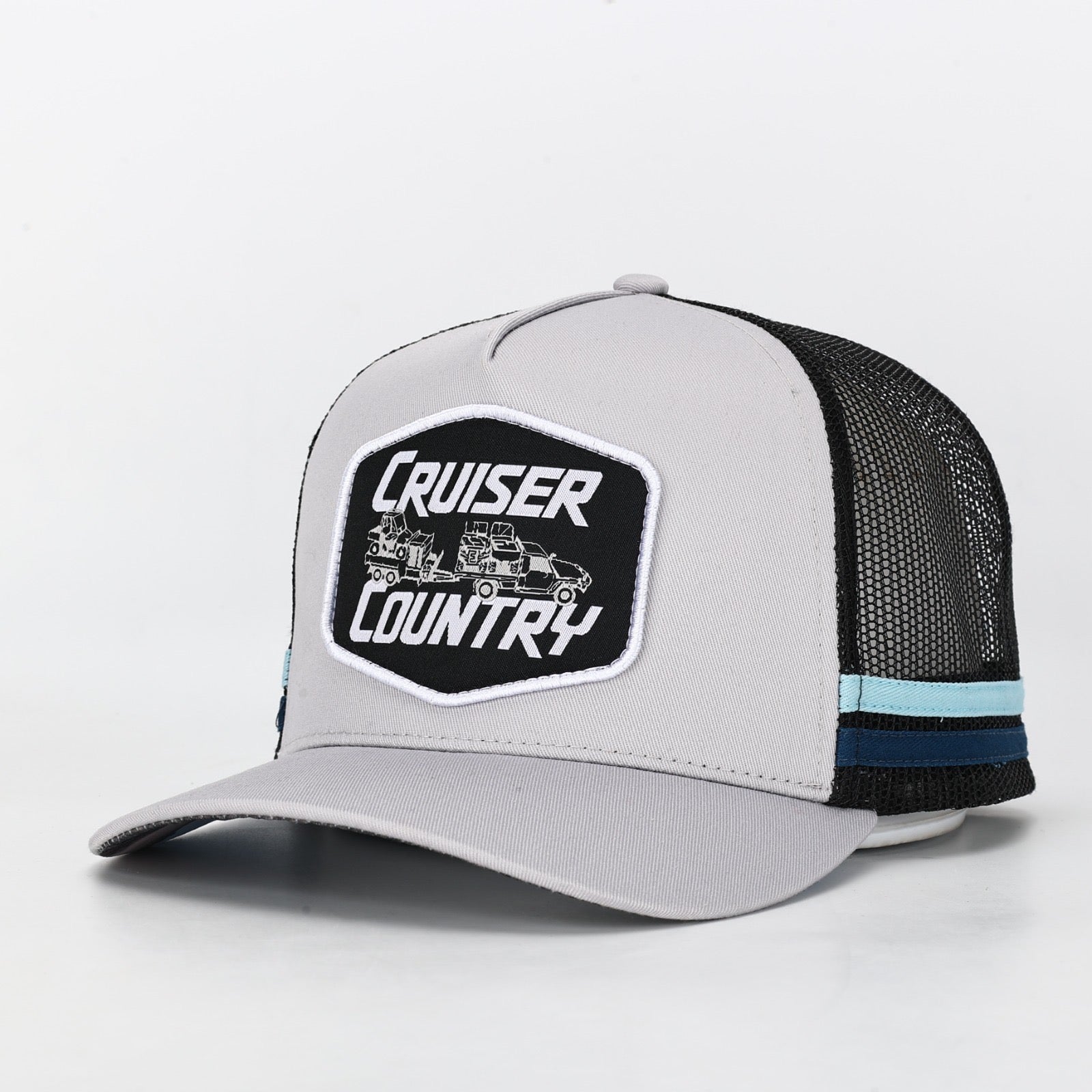Truckers Hat- Cruiser Country Grey - Hogs Dogs Quads Shop