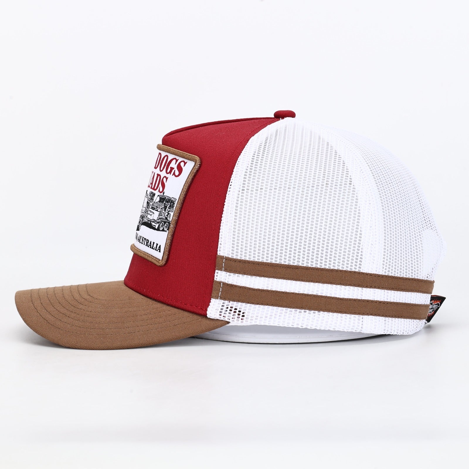 Truckers Hat- HDQ CRUISER RIG Red - Hogs Dogs Quads Shop