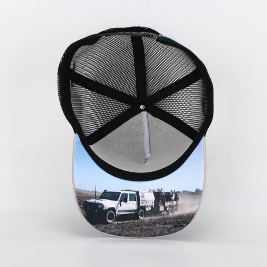 Truckers Hat- Cruiser Country Grey - Hogs Dogs Quads Shop