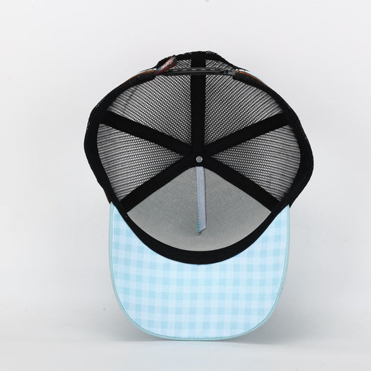 Truckers Hat- Pig Dog Baby Blue Ladies - Hogs Dogs Quads Shop