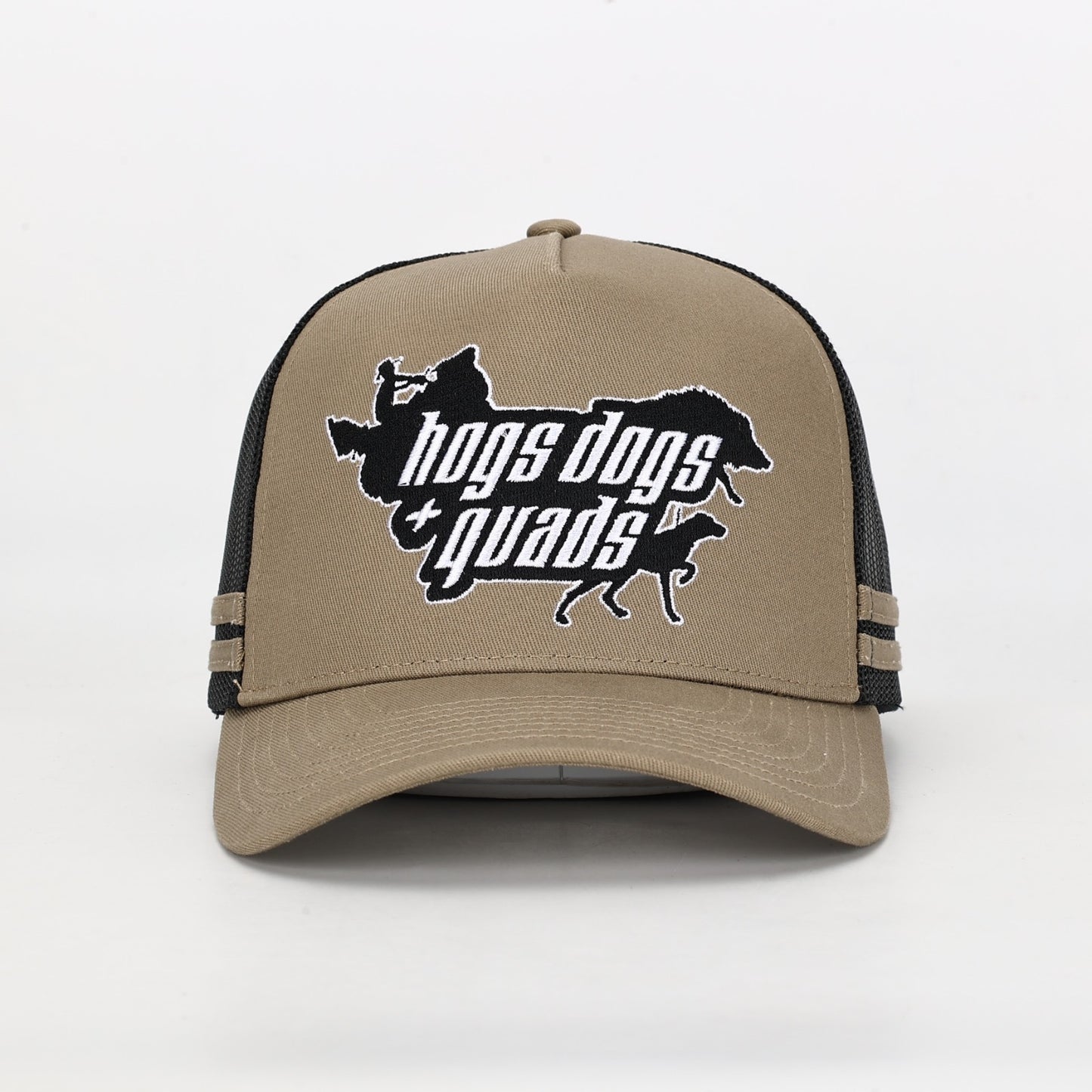 Truckers Hat- HDQ Sandy - Hogs Dogs Quads Shop