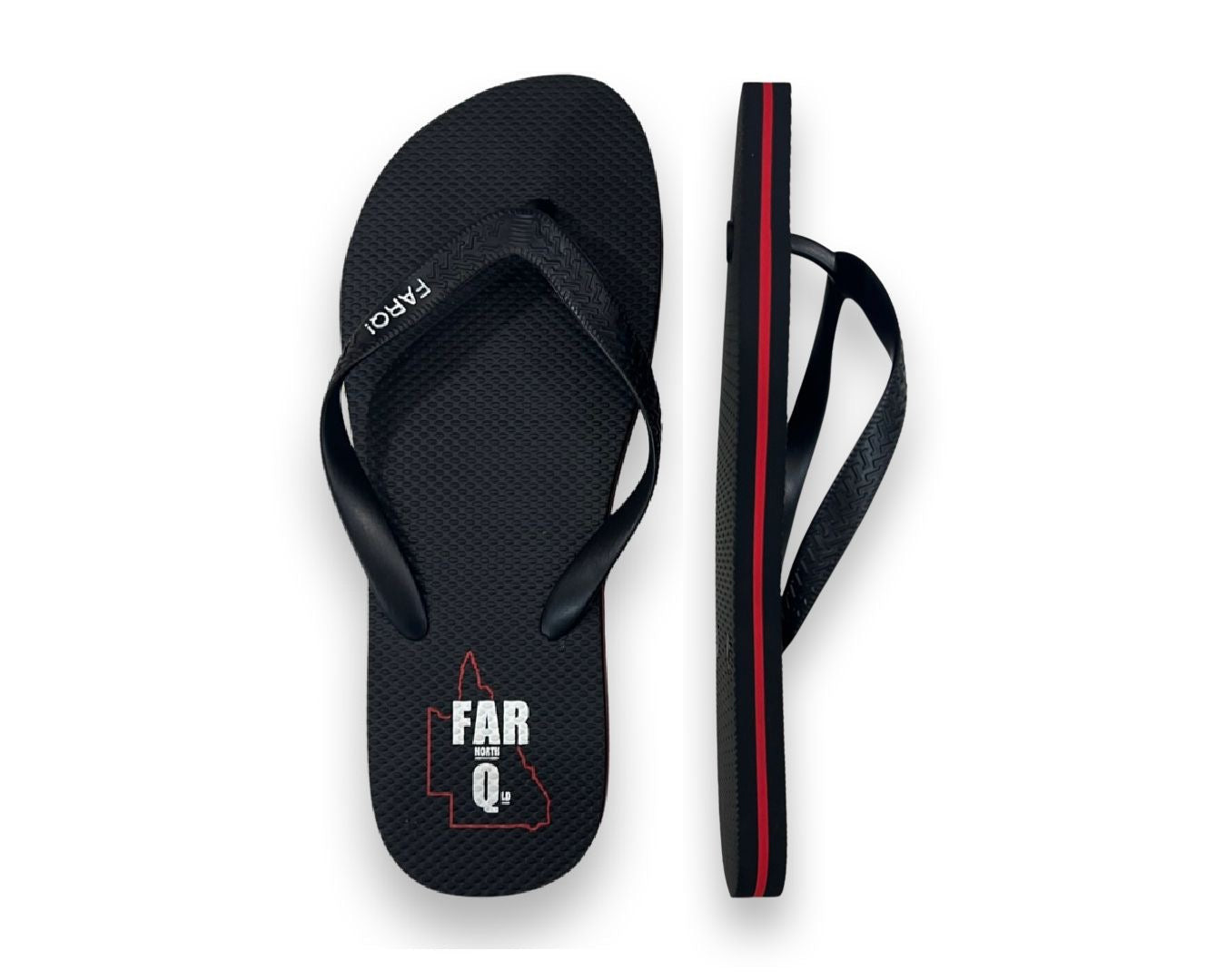 Thongs - FarQ Red & Black - Hogs Dogs Quads Shop