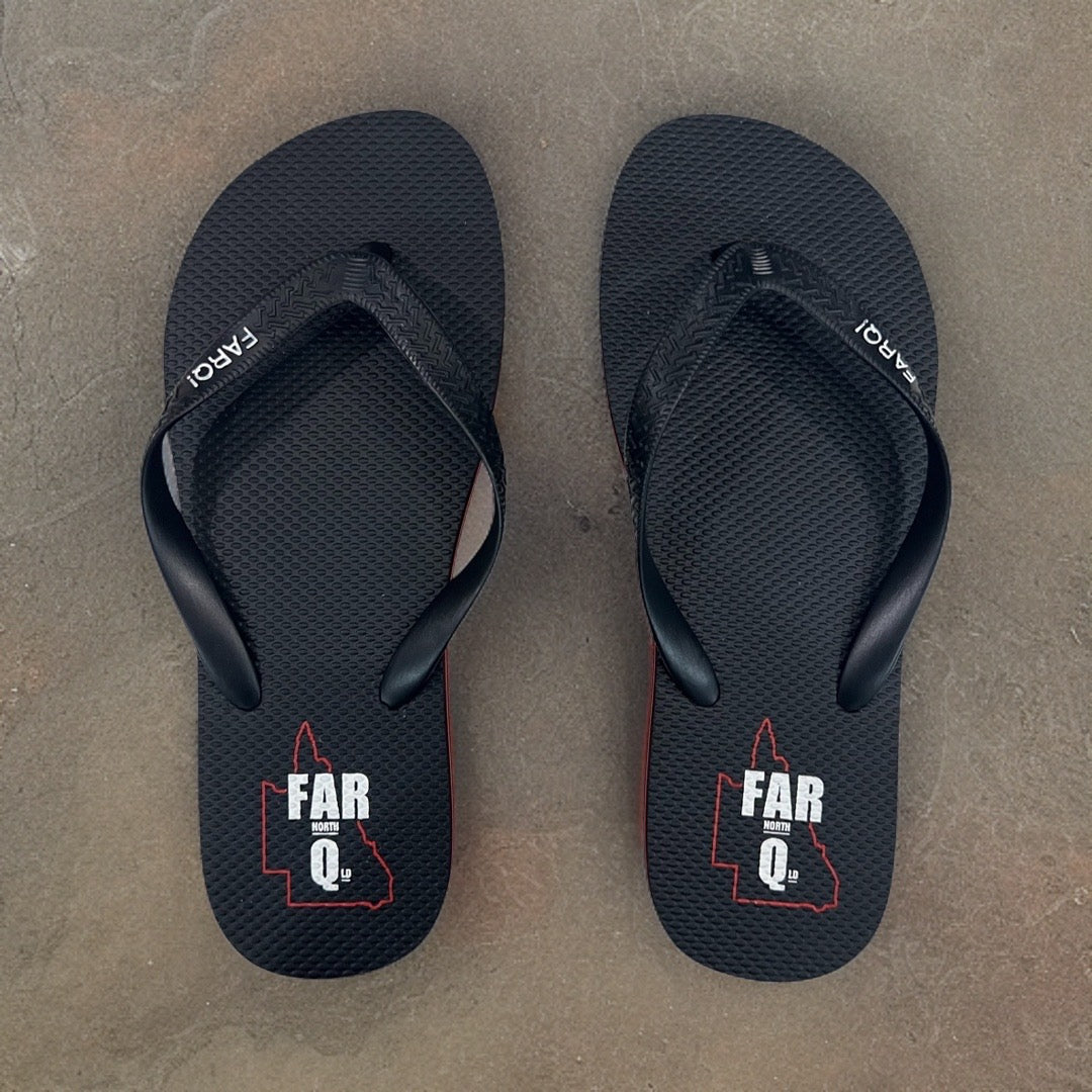 Thongs - FarQ Red & Black - Hogs Dogs Quads Shop