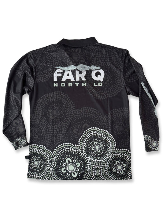 🔥NEW🔥 FarQ Dot Art Shirt Long Sleeve - Hogs Dogs Quads Shop