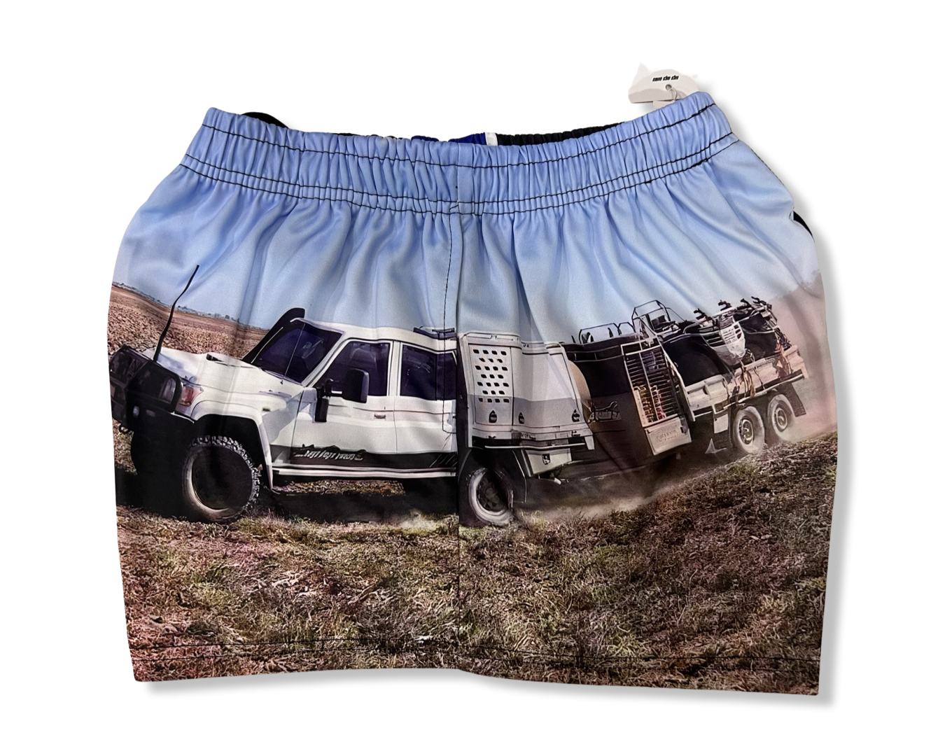 Footy Shorts - BLUE CRUISER COUNTRY - Hogs Dogs Quads Shop