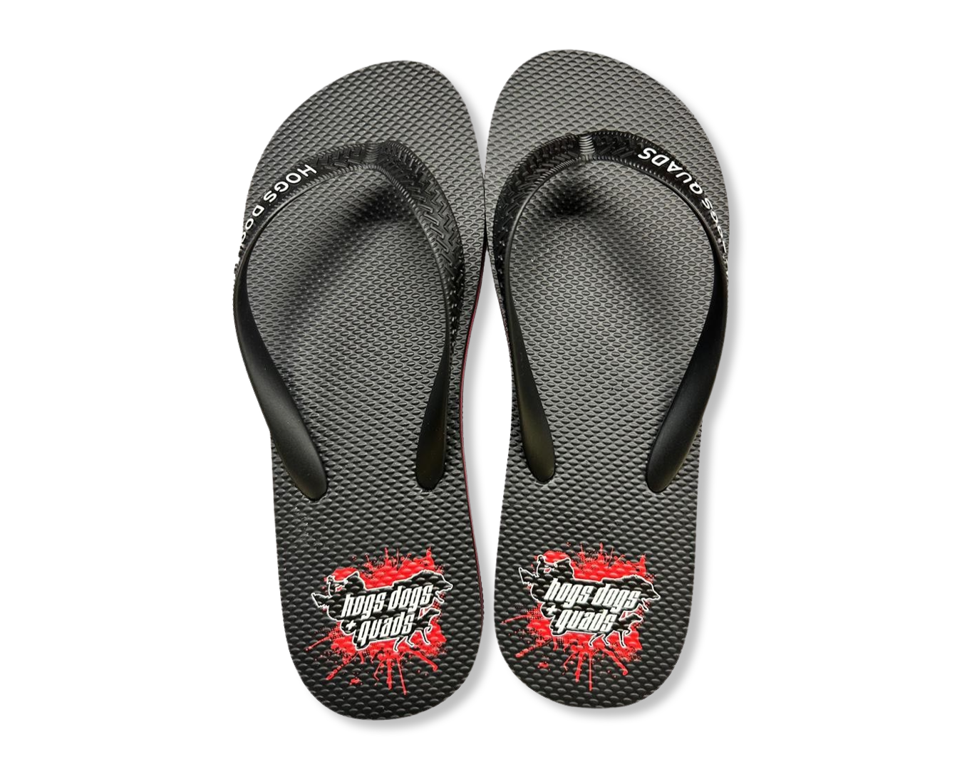 Thongs - HDQ Red & Black - Hogs Dogs Quads Shop