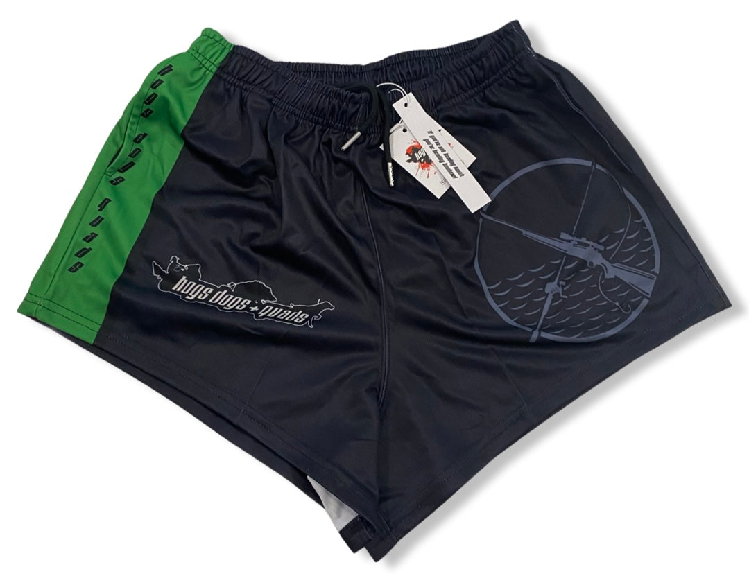 Footy Shorts - Rod & Rifle - Hogs Dogs Quads Shop