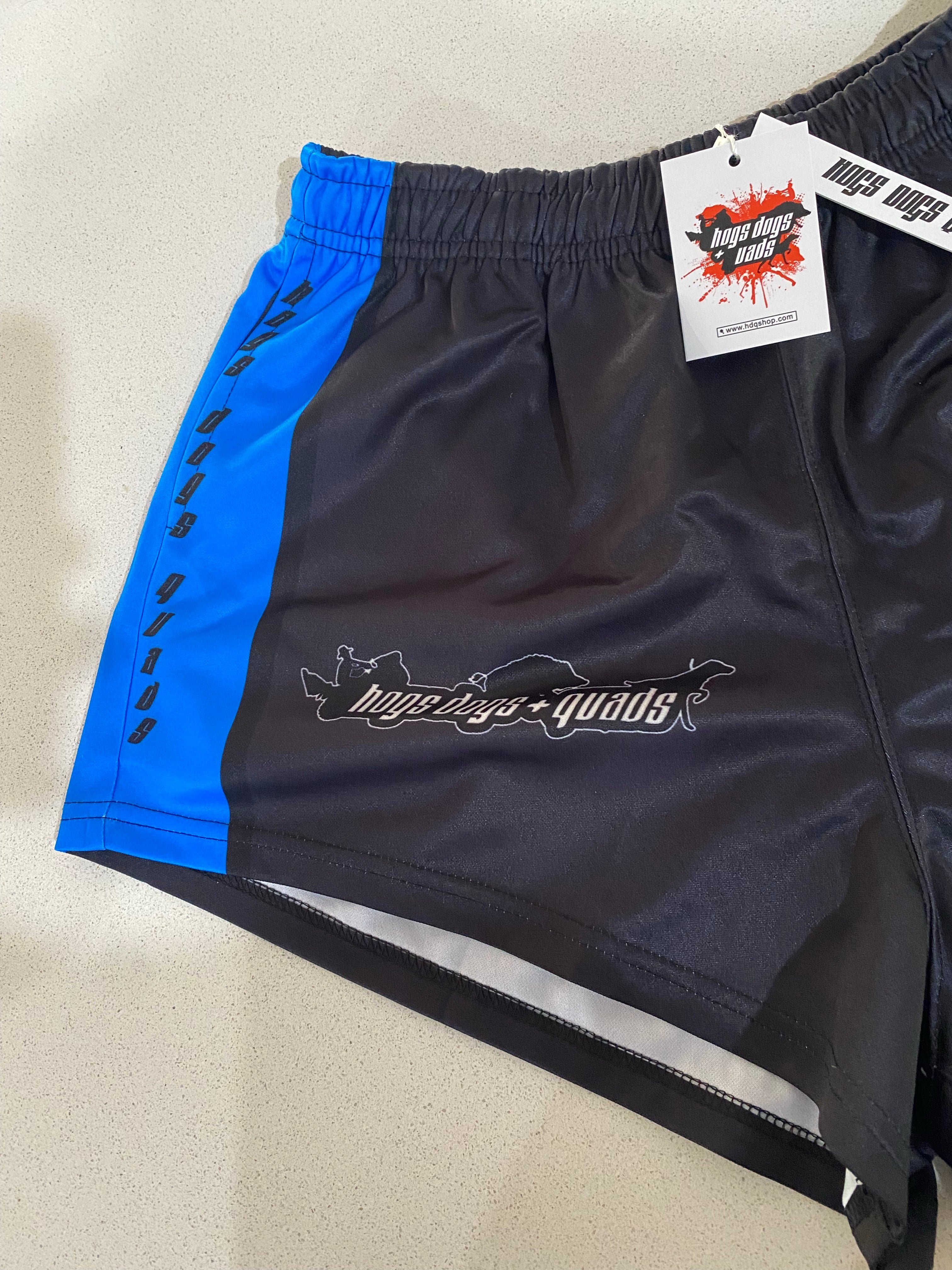 Footy Shorts - BARRA, FISHING, BARRAMUNDI - Hogs Dogs Quads Shop
