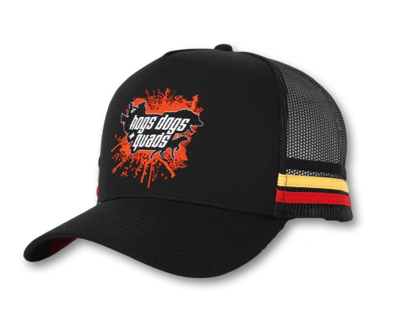 Truckers Hat- Aboriginal Flag - Hogs Dogs Quads Shop