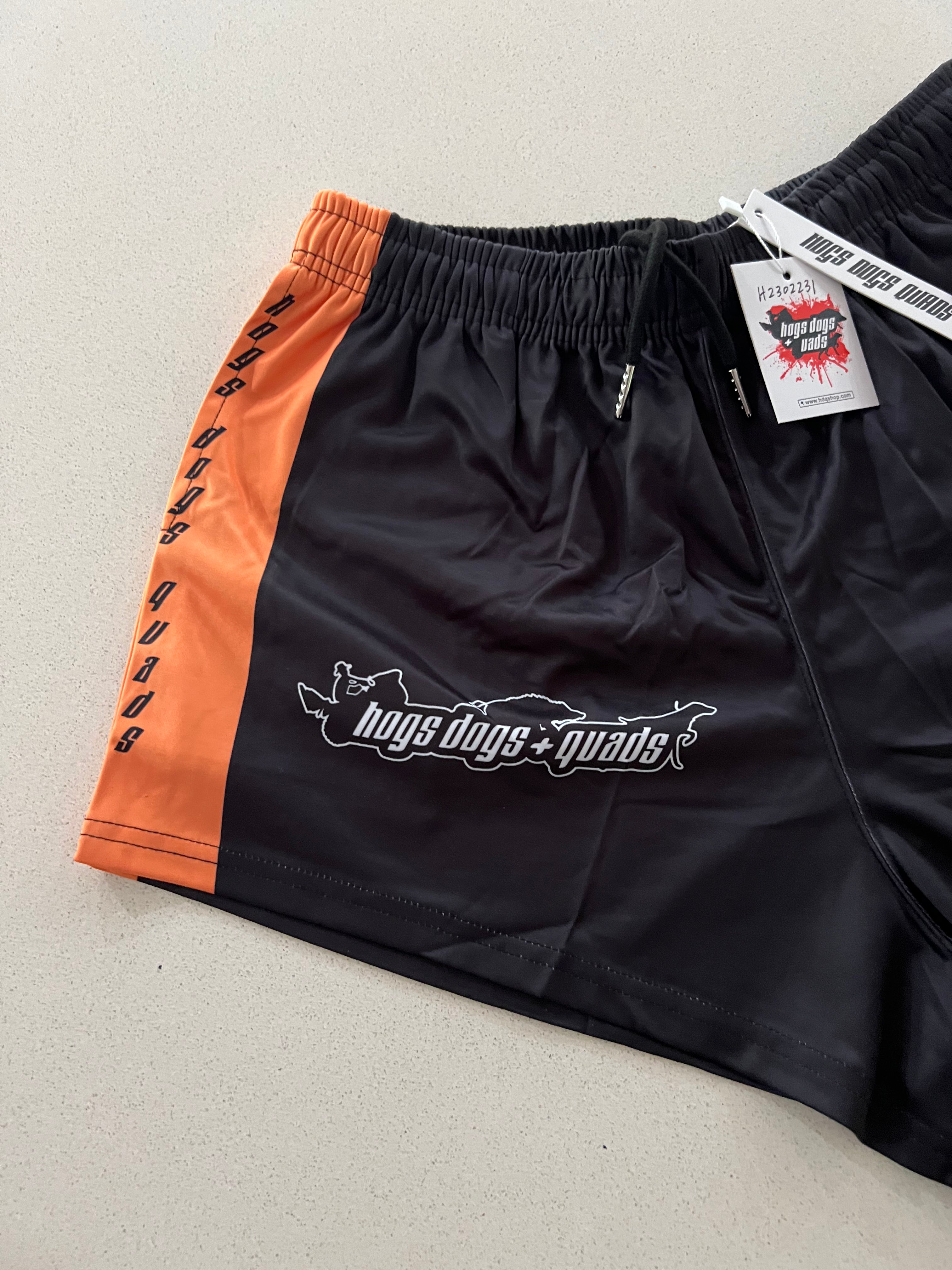 🔥NEW🔥 Cruiser Rig Footy Shorts - WITH POCKETS - Hogs Dogs Quads Shop