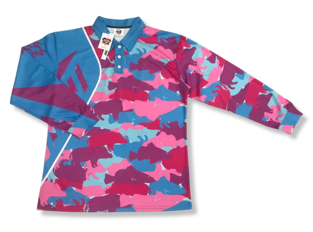 Boars & Barra Long Sleeve Shirt - Hogs Dogs Quads Shop