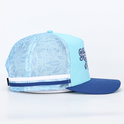 Truckers Hat- HDQ Baby Blue - Hogs Dogs Quads Shop