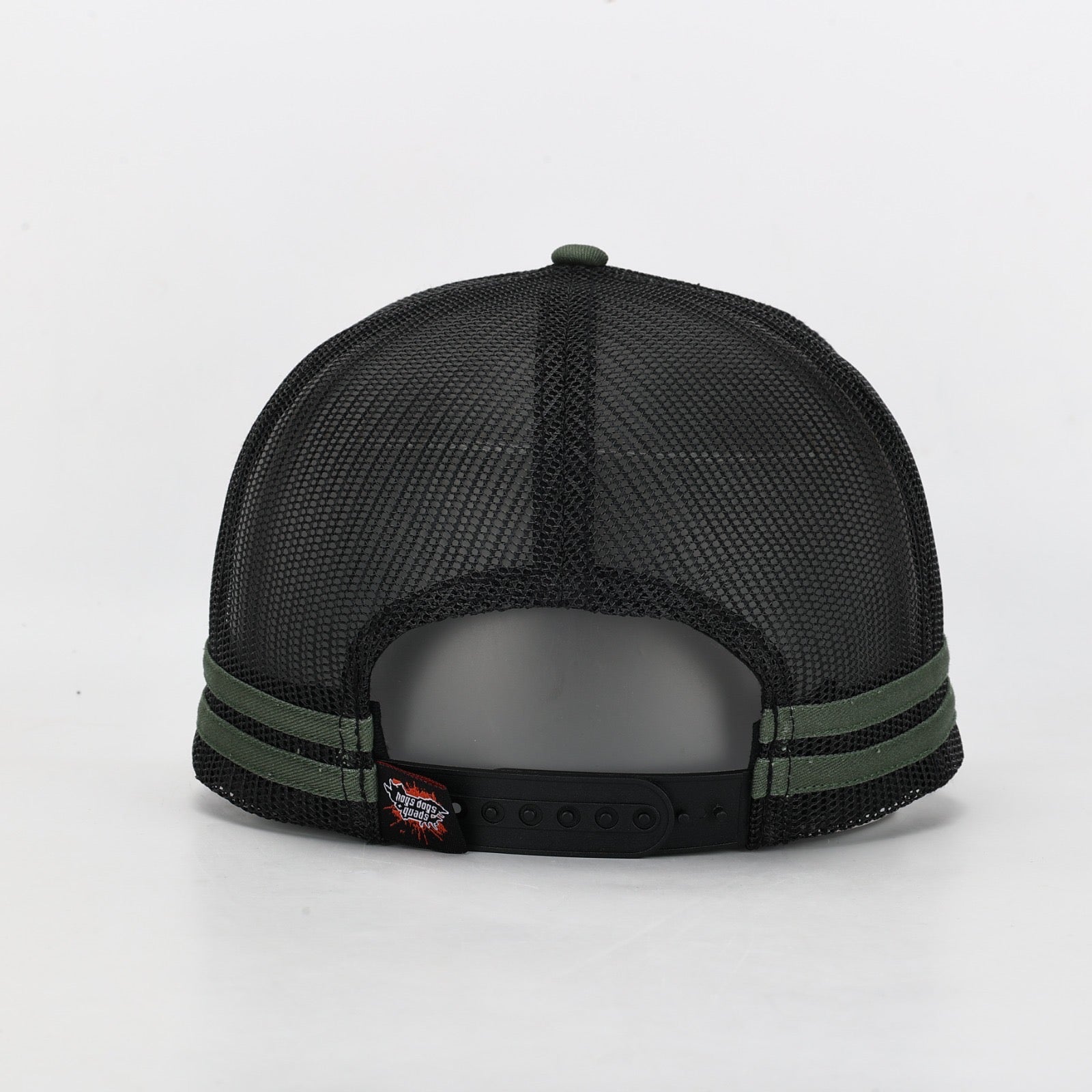 Truckers Hat- Pig Dog Leather Patch - Hogs Dogs Quads Shop