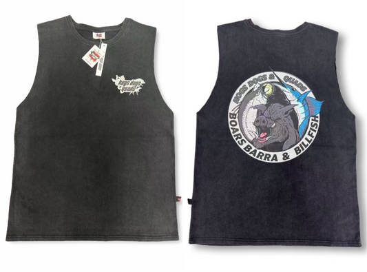 🔥NEW🔥 Boars, Barra & Billfish Singlet - Hogs Dogs Quads Shop