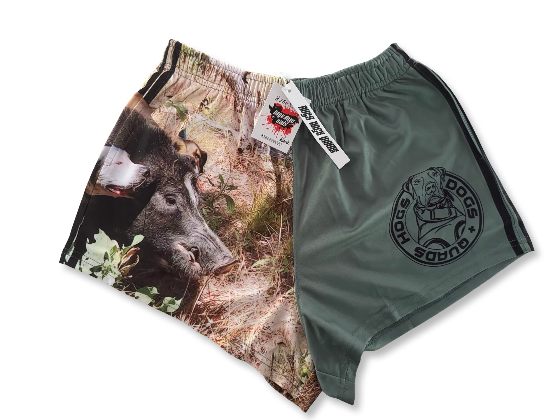 🔥NEW🔥 Lugging Photo Footy Shorts - WITH POCKETS - Hogs Dogs Quads Shop