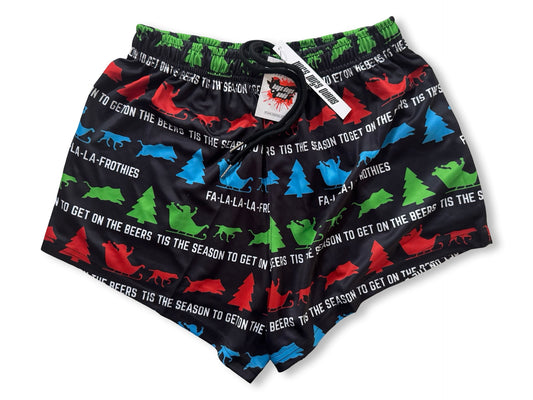 🔥NEW🔥 Rowdy Christmas Frothie Footy Shorts WITH POCKETS