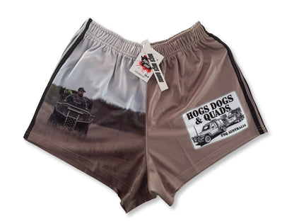 🔥NEW🔥 Quad Photo Footy Shorts - WITH POCKETS - Hogs Dogs Quads Shop