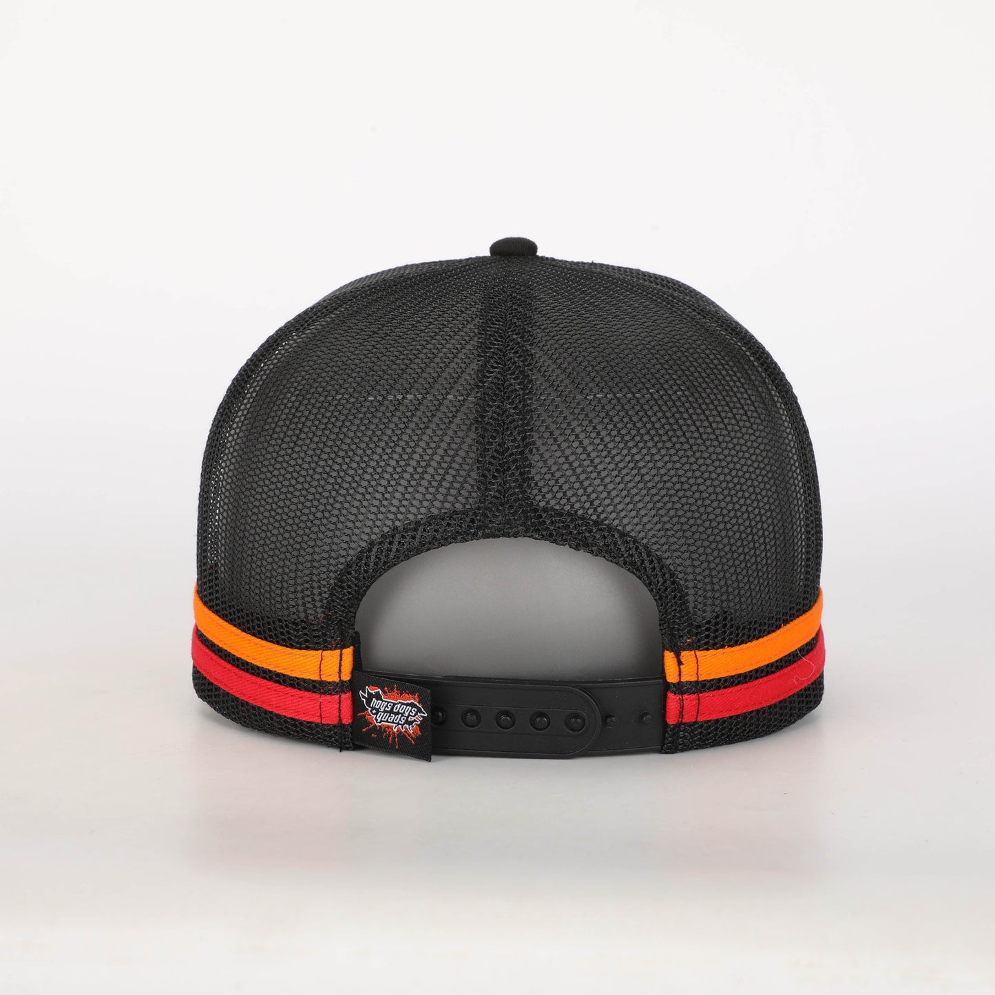 Truckers Hat- HDQ Red Dot Art - Hogs Dogs Quads Shop
