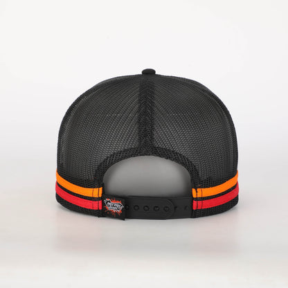 Truckers Hat- HDQ Red Dot Art - Hogs Dogs Quads Shop