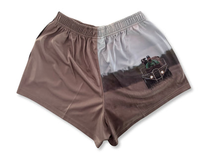 🔥NEW🔥 Quad Photo Footy Shorts - WITH POCKETS - Hogs Dogs Quads Shop