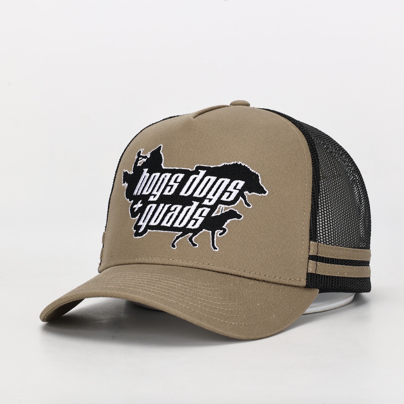 Truckers Hat- HDQ Sandy - Hogs Dogs Quads Shop
