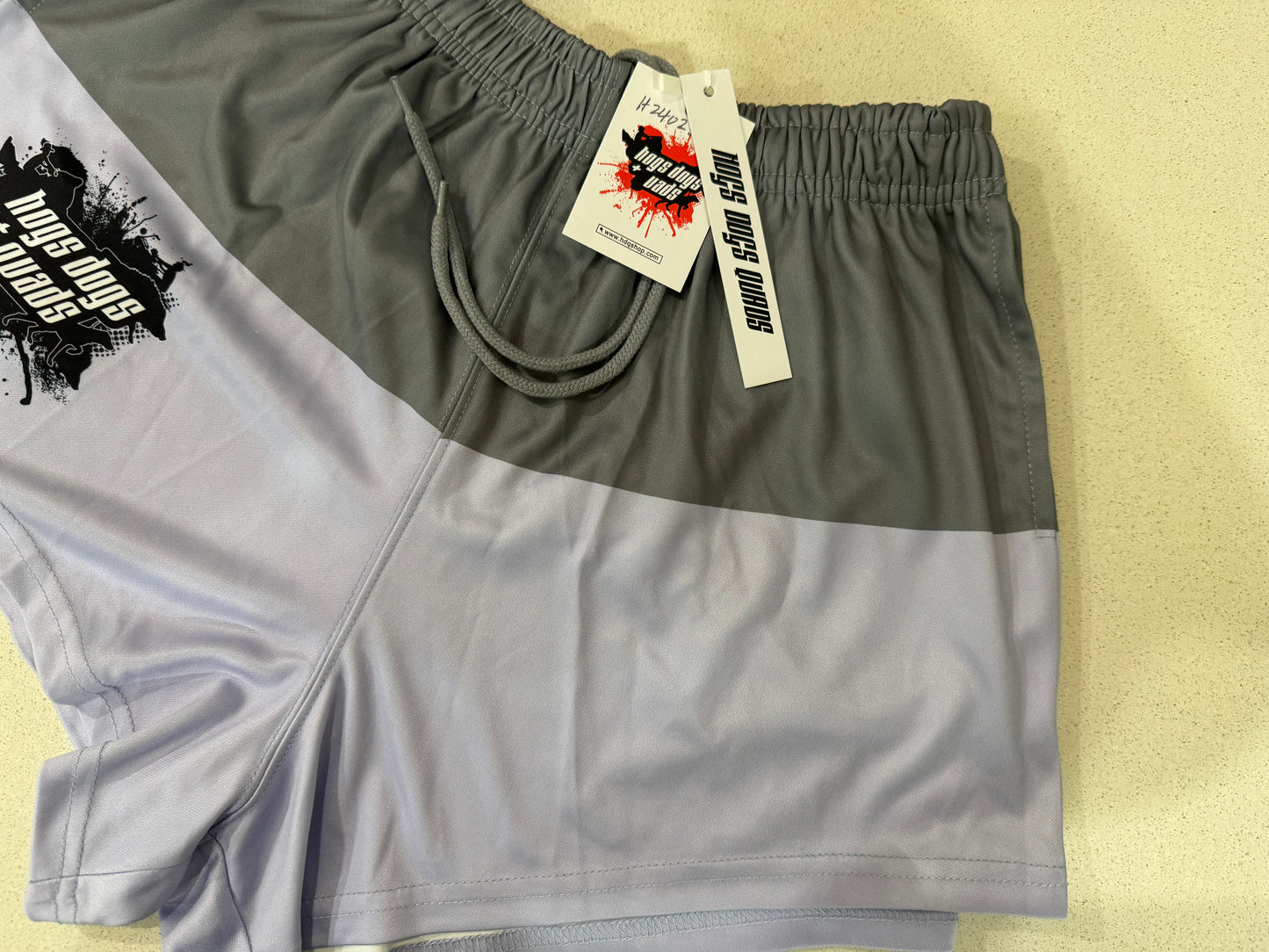 Footy Shorts - GREY SPLIT