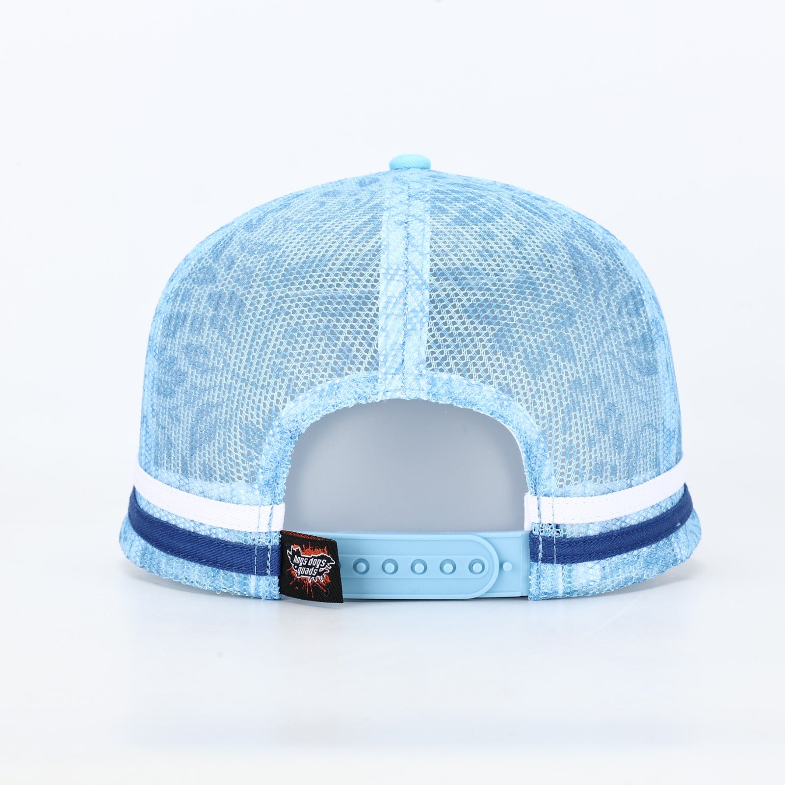 Truckers Hat- HDQ Baby Blue - Hogs Dogs Quads Shop