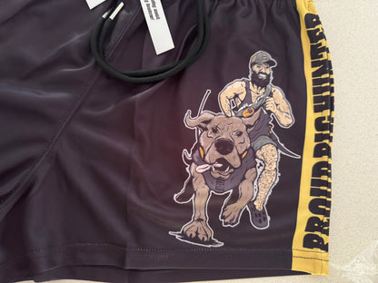 🔥NEW🔥 Proud Pig Hunter Footy Shorts - WITH POCKETS - Hogs Dogs Quads Shop