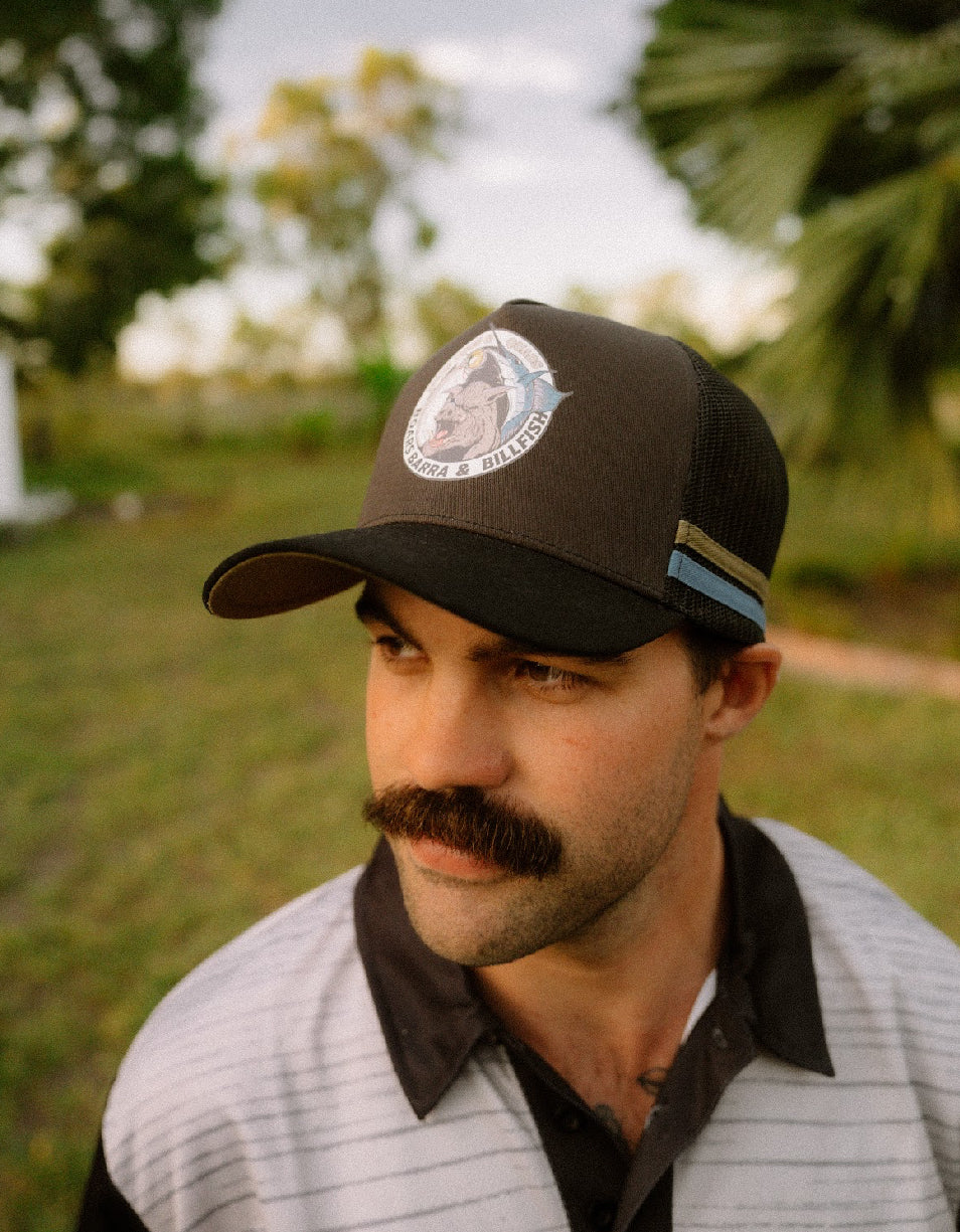 🔥NEW🔥 Truckers Hat - Boars, Barra & Billfish - Hogs Dogs Quads Shop