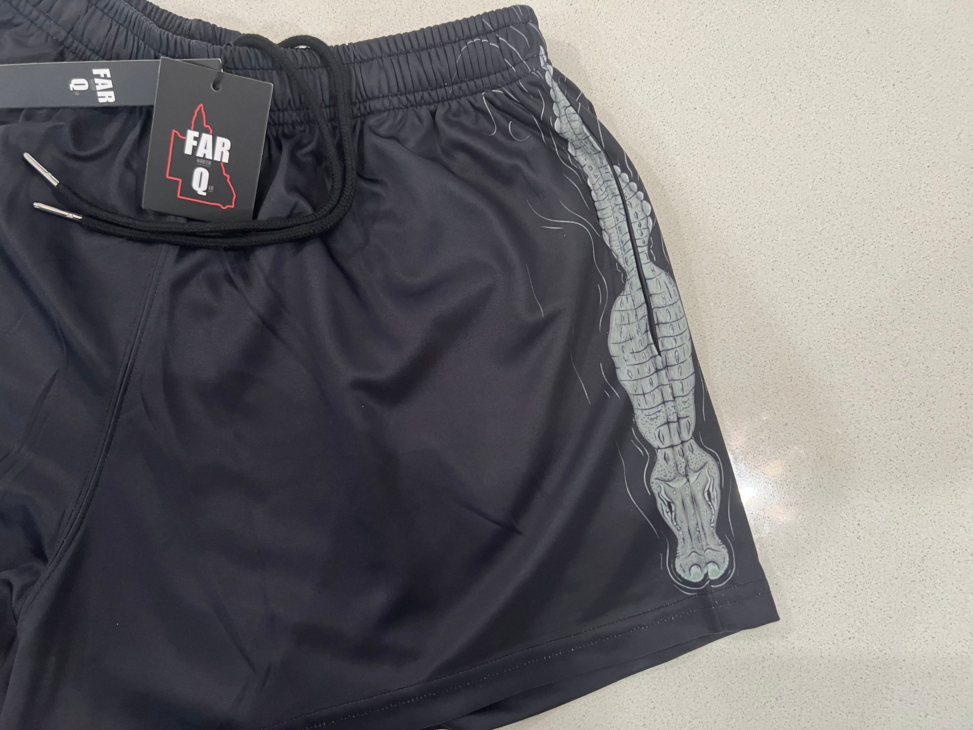 Footy Shorts - FNQ Crocodile - Hogs Dogs Quads Shop