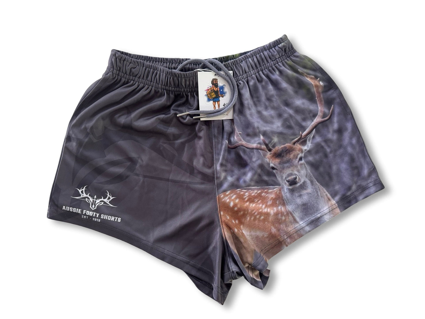 🔥NEW🔥 Fallow Deer Footy Shorts - with pockets! - Hogs Dogs Quads Shop