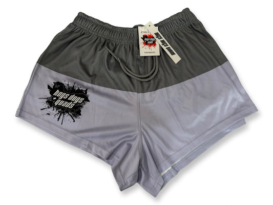 Footy Shorts - GREY SPLIT