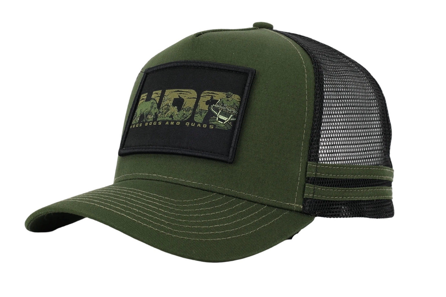 Truckers Hat- Army Green - Hogs Dogs Quads Shop