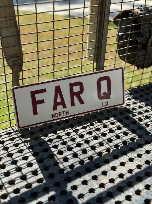 FarQ Novelty Number plate