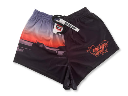 🔥NEW🔥 Cruiser Tinny Photo Footy Shorts - WITH POCKETS - Hogs Dogs Quads Shop