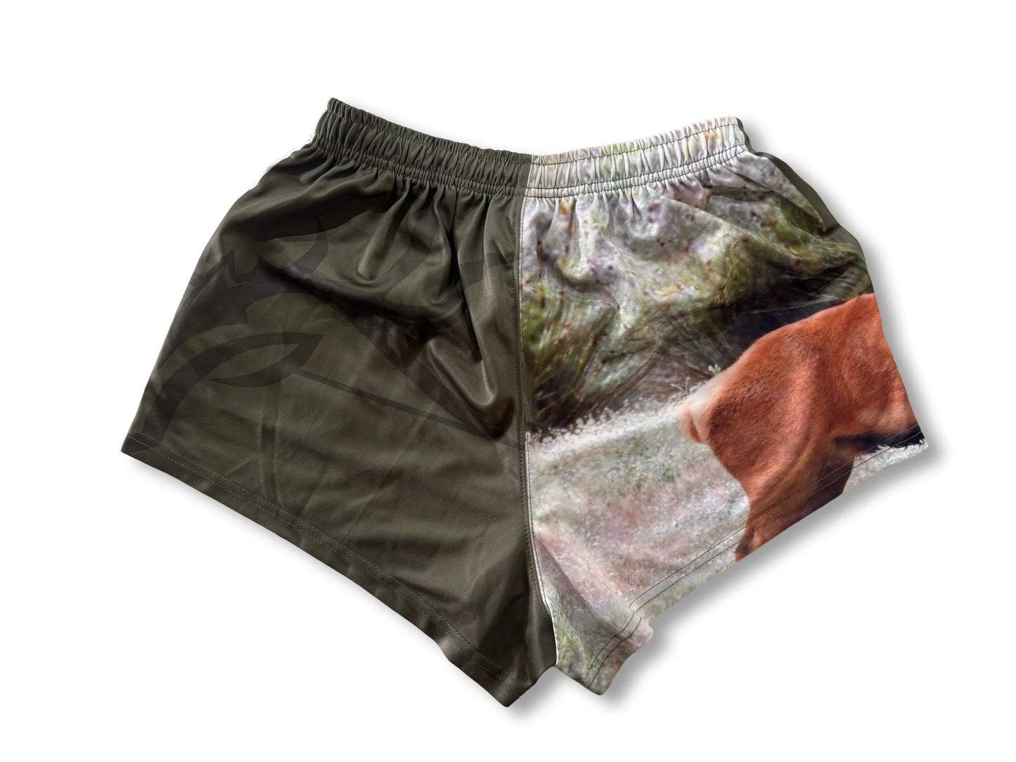 🔥NEW🔥 Red Deer Footy Shorts - with POCKETS - Hogs Dogs Quads Shop