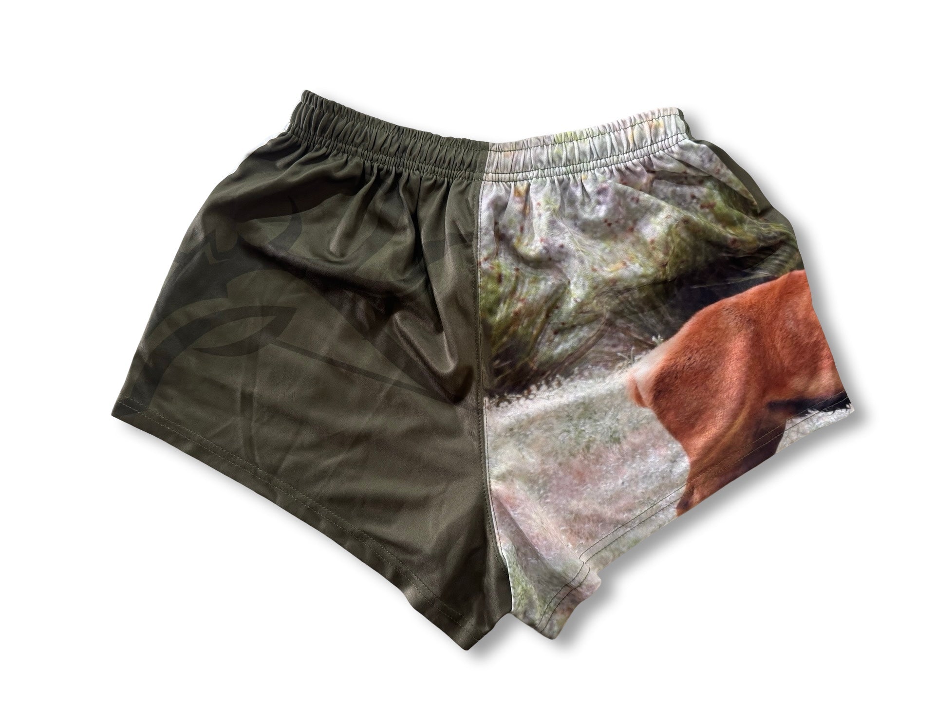🔥NEW🔥 Red Deer Footy Shorts - with POCKETS - Hogs Dogs Quads Shop