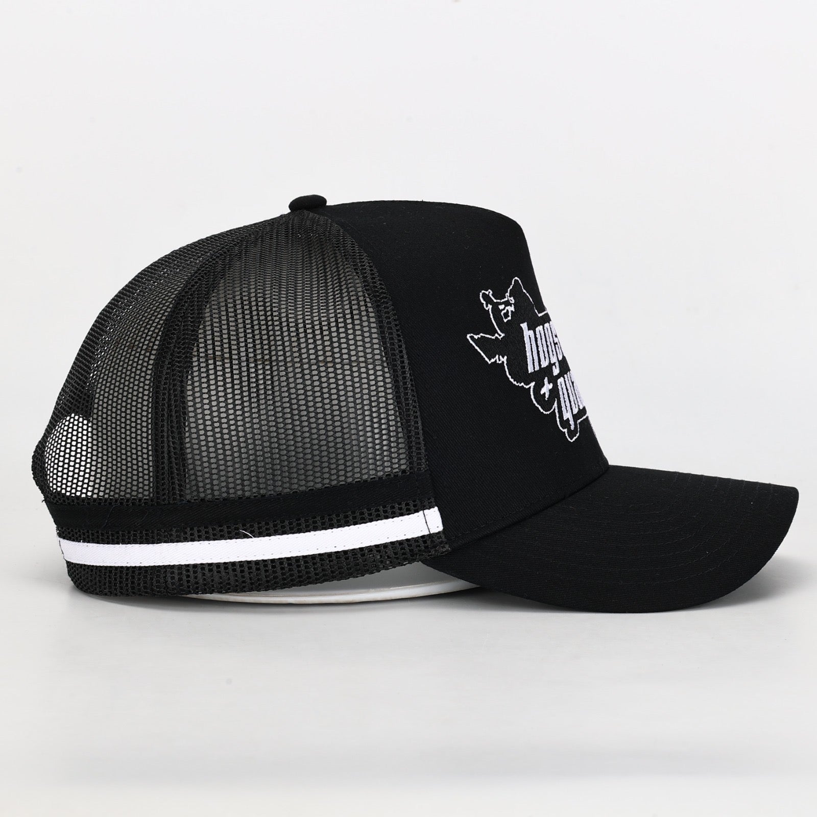 Truckers Hat- HDQ Black - Hogs Dogs Quads Shop