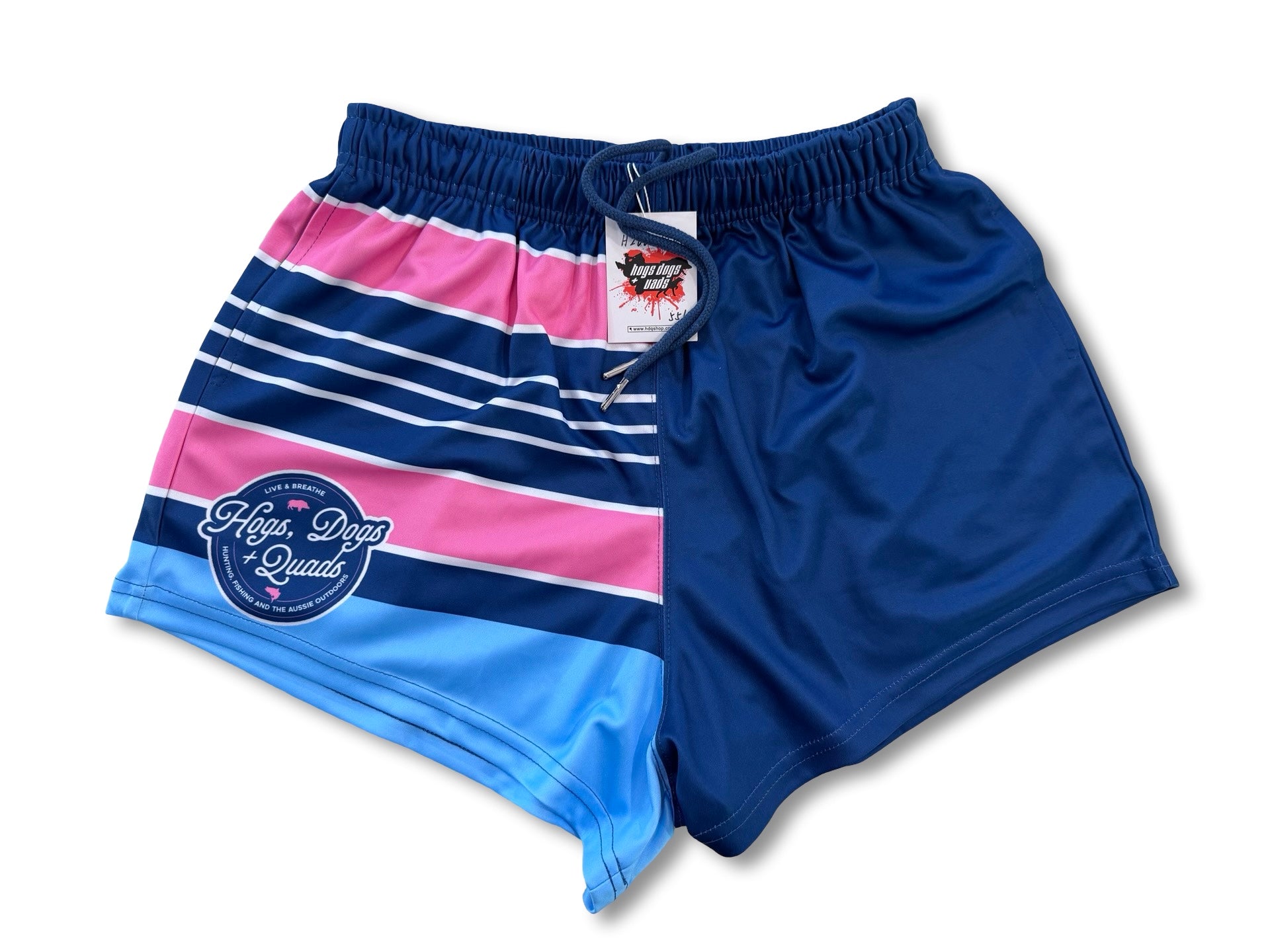 🔥NEW🔥 Striped Footy Shorts - with POCKETS! - Hogs Dogs Quads Shop