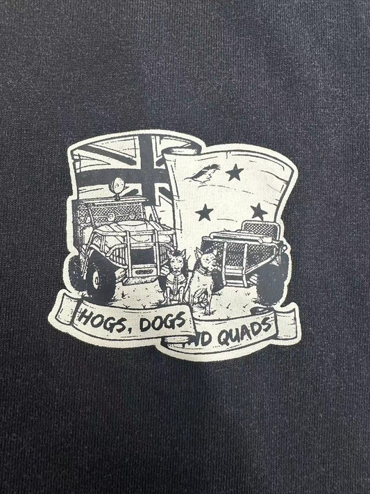 HDQ Grey Washed Singlet! Aus Flag Logo!